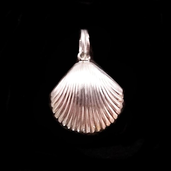 Anklet 925 Sterling Silver Chain and Seashell Charm - Picture 2 of 2